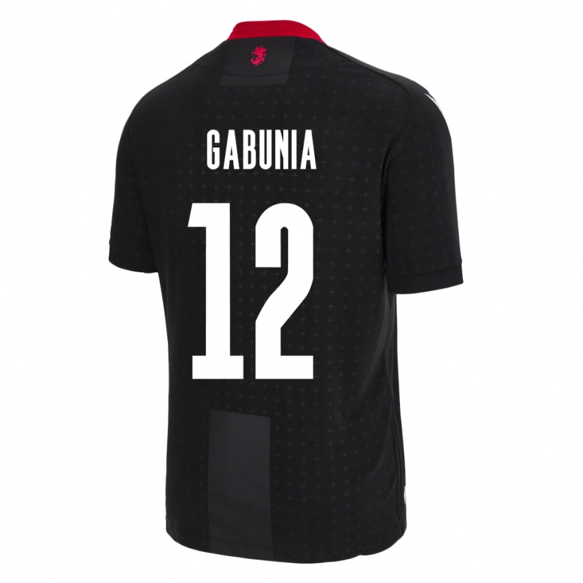 Niño Camiseta Georgia Tatia Gabunia #12 Negro 2ª Equipación 24-26 La Camisa