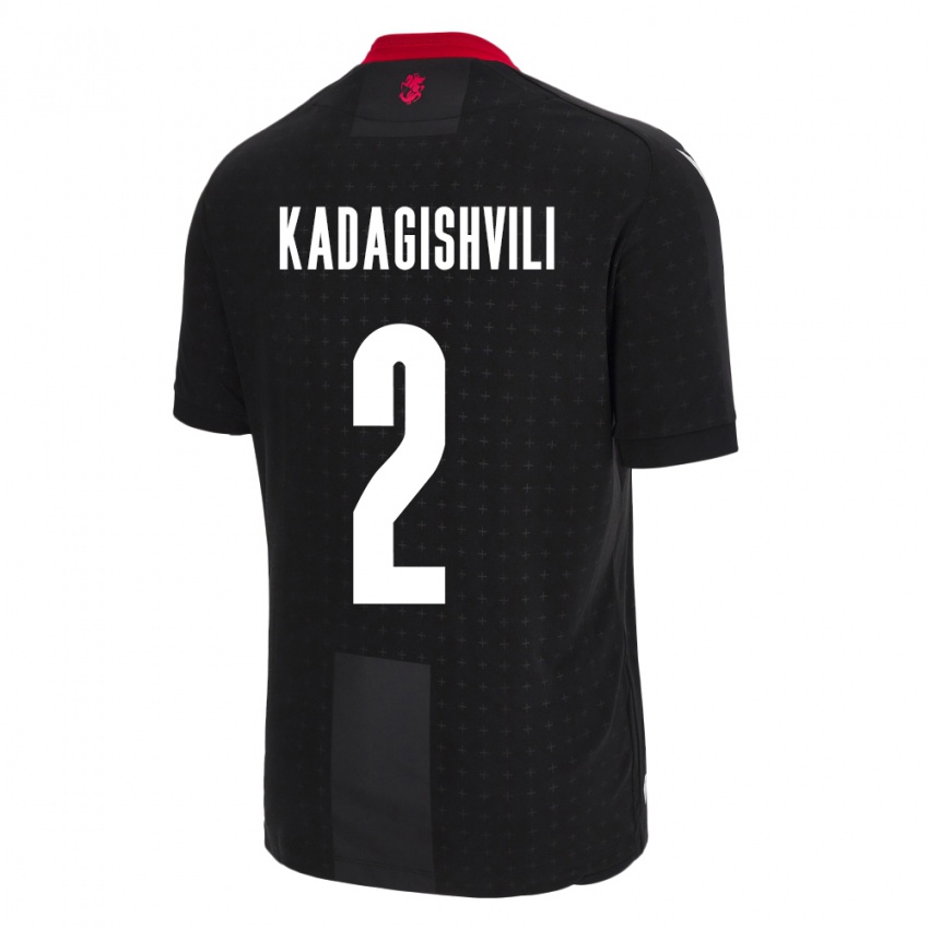 Niño Camiseta Georgia Gvantsa Kadagishvili #2 Negro 2ª Equipación 24-26 La Camisa