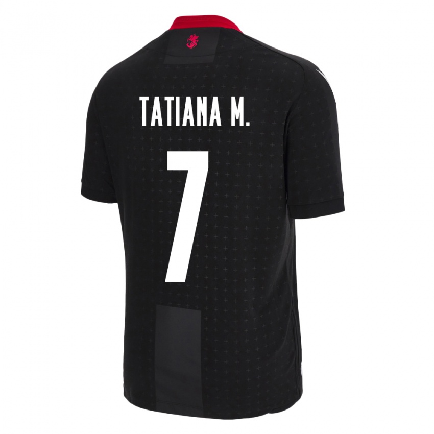 Niño Camiseta Georgia Tatiana Matveeva #7 Negro 2ª Equipación 24-26 La Camisa