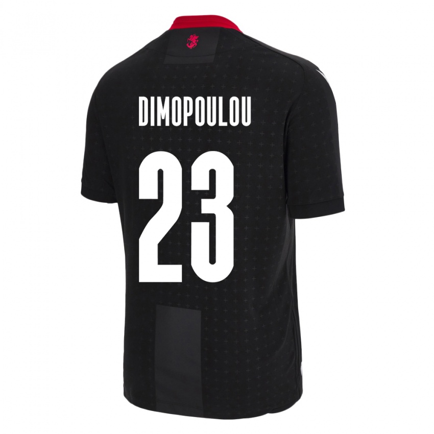 Niño Camiseta Georgia Salomi Dimopoulou #23 Negro 2ª Equipación 24-26 La Camisa