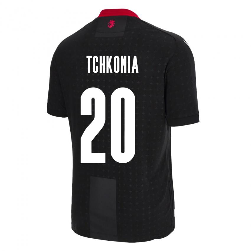 Niño Camiseta Georgia Khatia Tchkonia #20 Negro 2ª Equipación 24-26 La Camisa