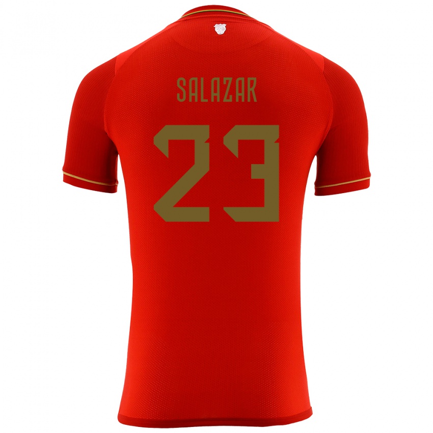 Niño Camiseta Bolivia Alba Salazar #23 Rojo 2ª Equipación 24-26 La Camisa