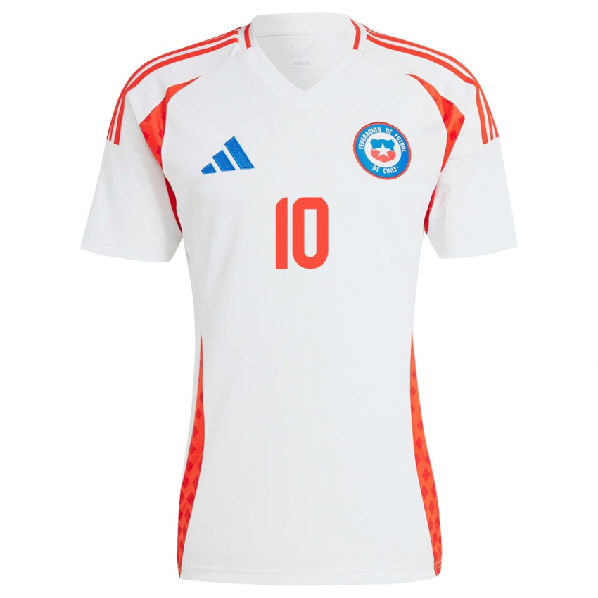 Niño Camiseta Chile Alexis Sánchez #10 Blanco 2ª Equipación 24-26 La Camisa