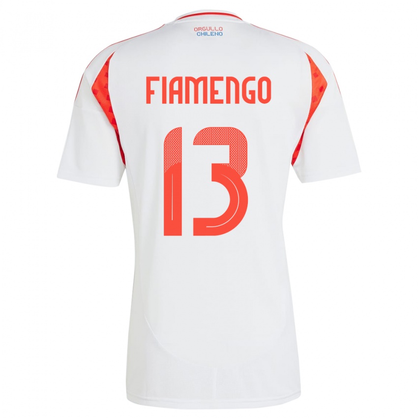 Niño Camiseta Chile Darko Fiamengo #13 Blanco 2ª Equipación 24-26 La Camisa