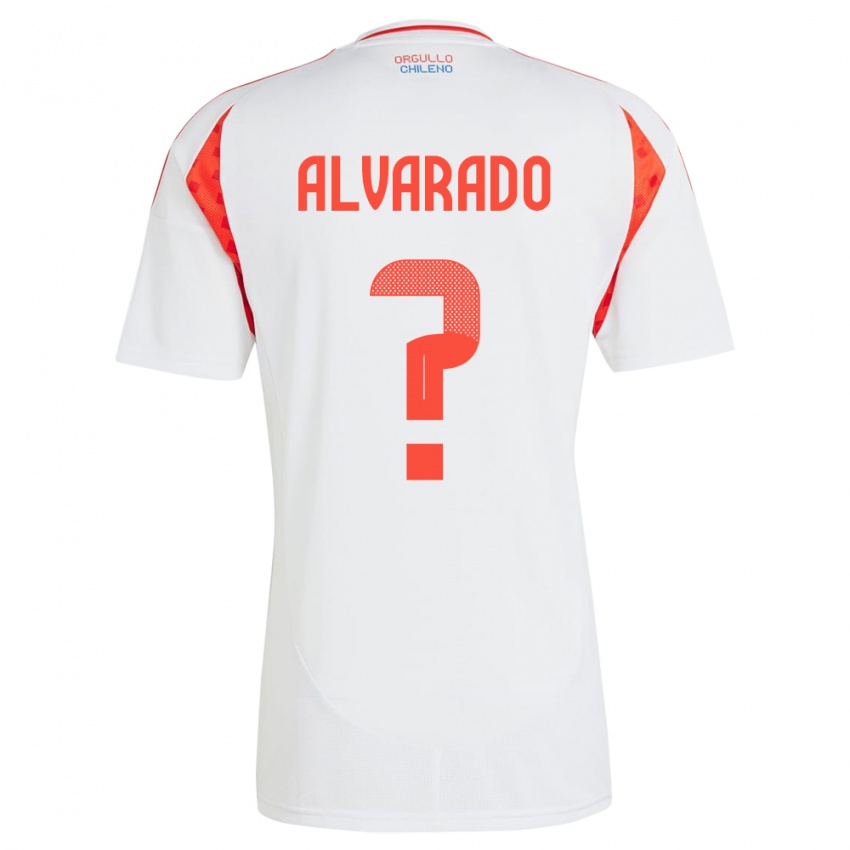 Niño Camiseta Chile José Alvarado #0 Blanco 2ª Equipación 24-26 La Camisa