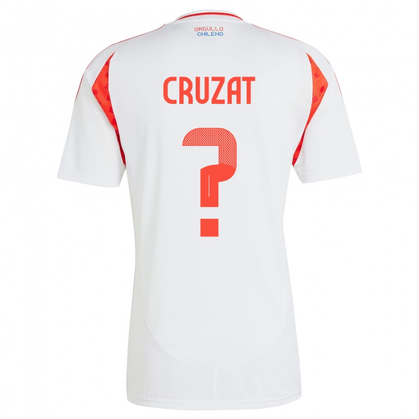 Niño Camiseta Chile Ignacio Cruzat #0 Blanco 2ª Equipación 24-26 La Camisa