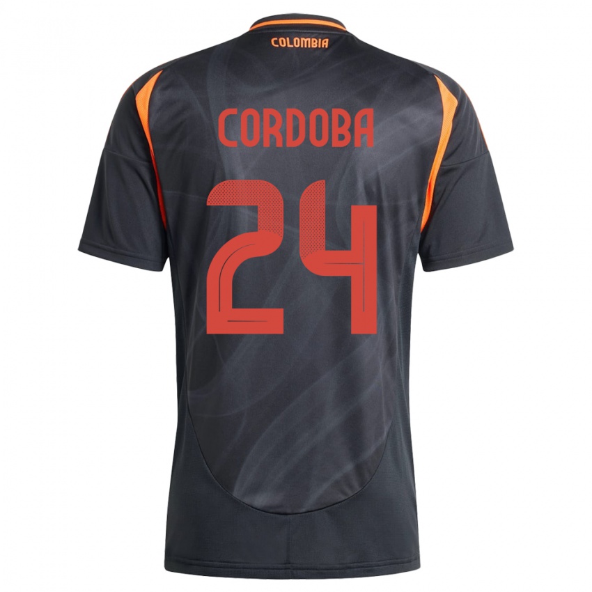 Niño Camiseta Colombia Jhon Córdoba #24 Negro 2ª Equipación 24-26 La Camisa