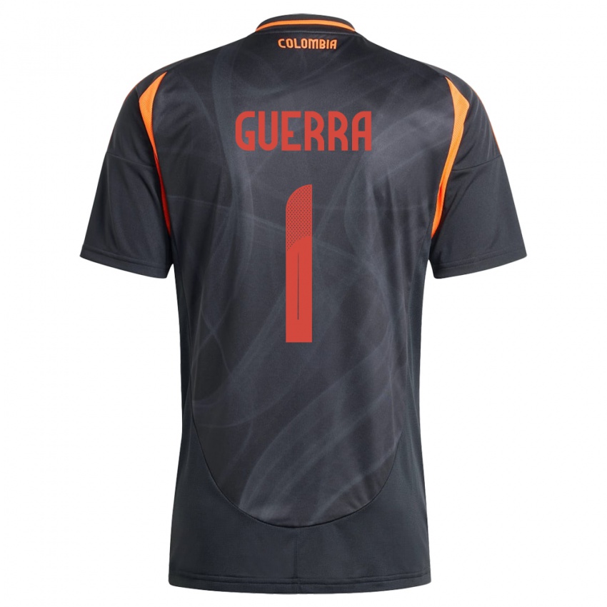 Niño Camiseta Colombia Sebastián Guerra #1 Negro 2ª Equipación 24-26 La Camisa