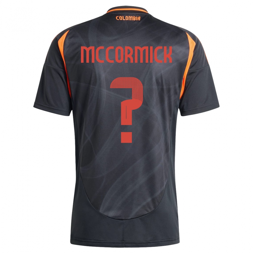 Niño Camiseta Colombia Hollman Mccormick #0 Negro 2ª Equipación 24-26 La Camisa