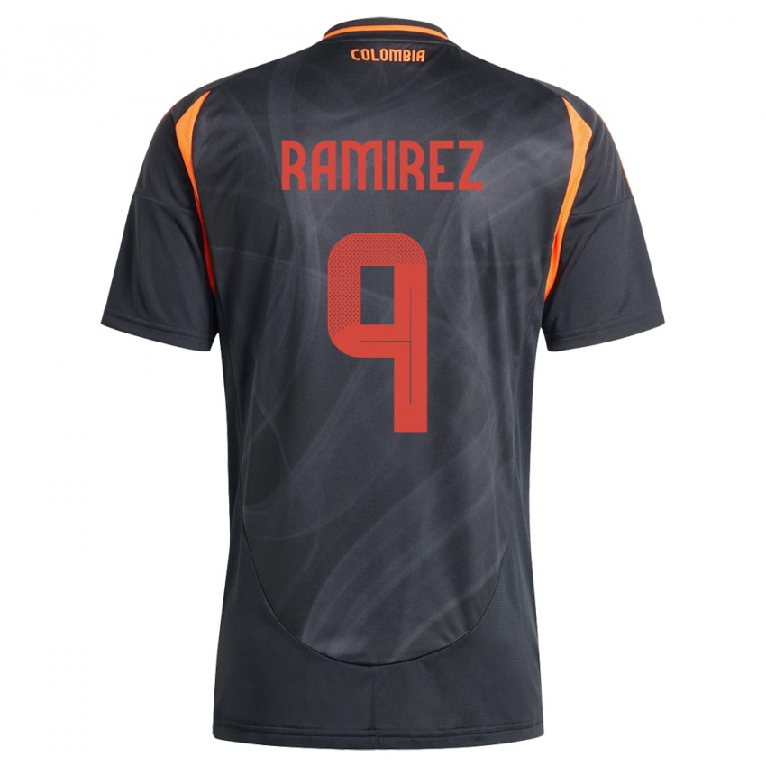 Niño Camiseta Colombia Mayra Ramírez #9 Negro 2ª Equipación 24-26 La Camisa