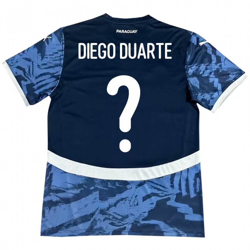 Niño Camiseta Paraguay Diego Duarte #0 Azul 2ª Equipación 24-26 La Camisa