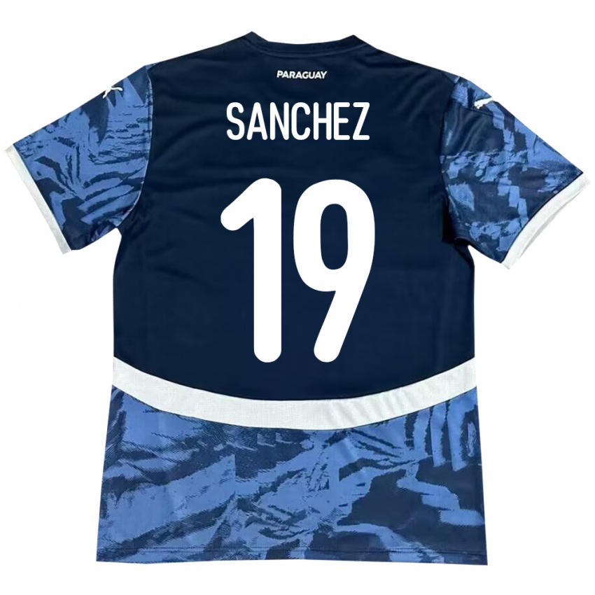 Niño Camiseta Paraguay Juan Sánchez #19 Azul 2ª Equipación 24-26 La Camisa