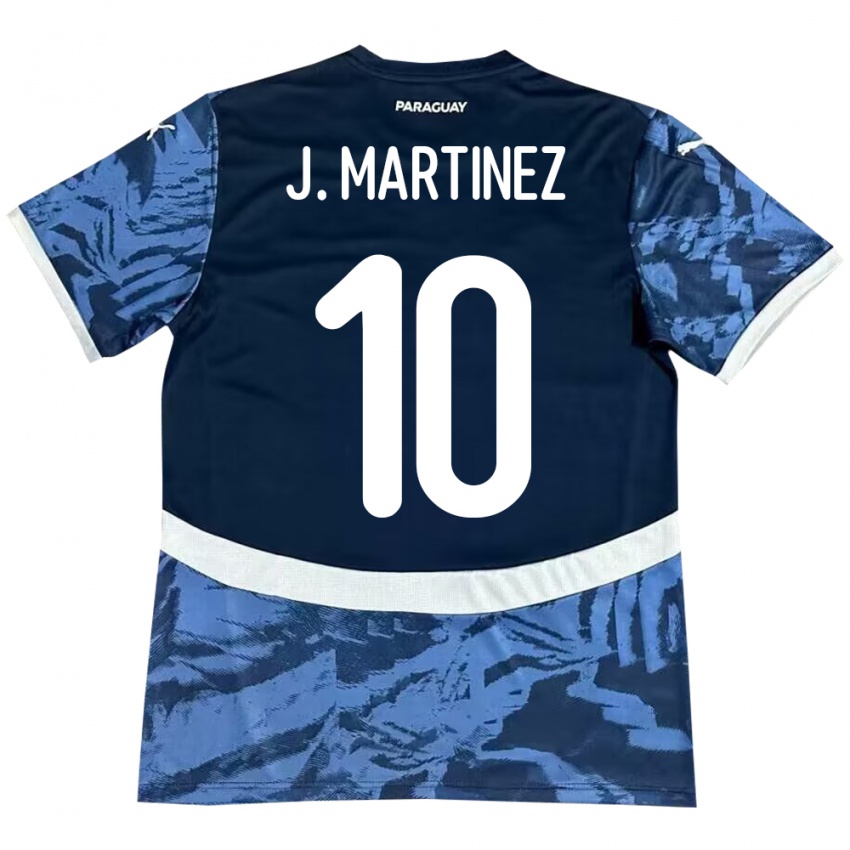 Niño Camiseta Paraguay Jessica Martínez #10 Azul 2ª Equipación 24-26 La Camisa