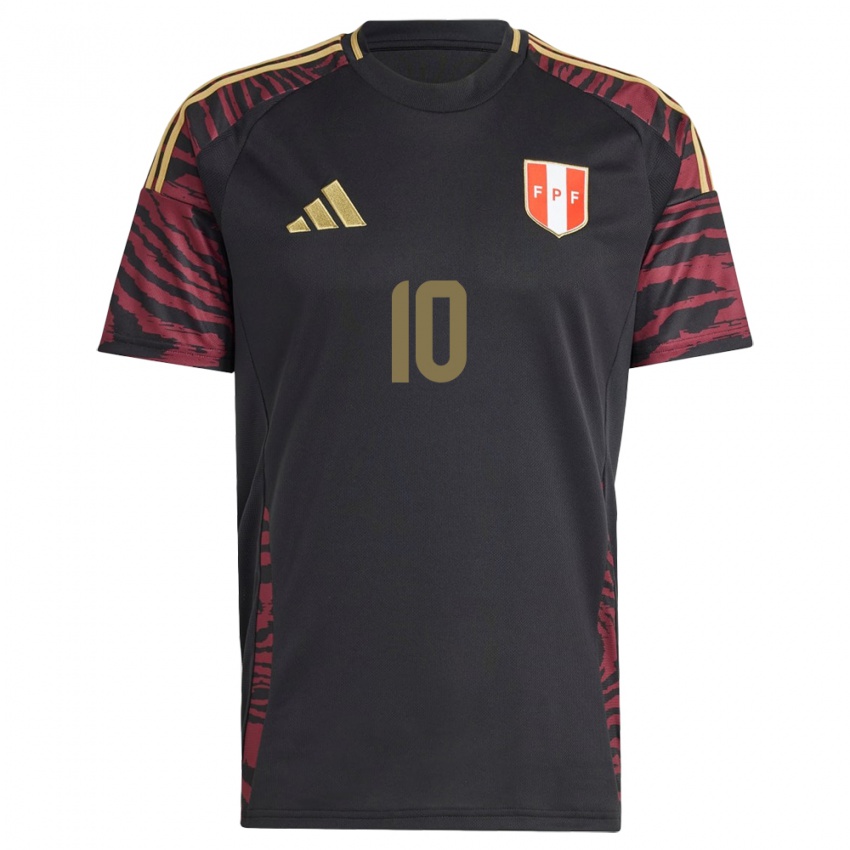 Niño Camiseta Perú Emily Arévalo #10 Negro 2ª Equipación 24-26 La Camisa