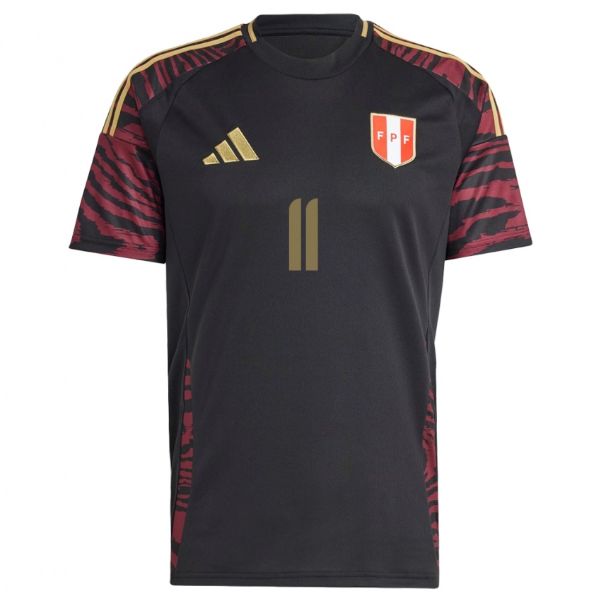 Niño Camiseta Perú Bryan Reyna #11 Negro 2ª Equipación 24-26 La Camisa