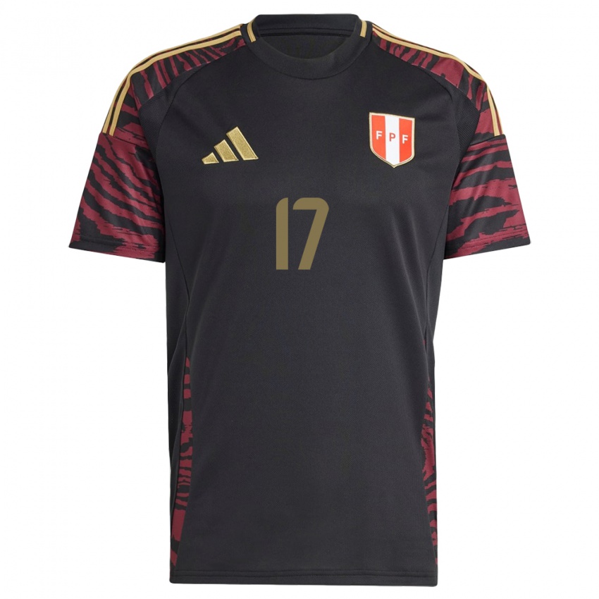 Niño Camiseta Perú Luis Advíncula #17 Negro 2ª Equipación 24-26 La Camisa