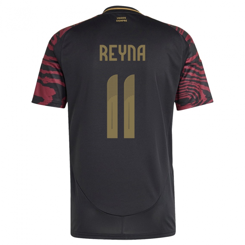 Niño Camiseta Perú Bryan Reyna #11 Negro 2ª Equipación 24-26 La Camisa