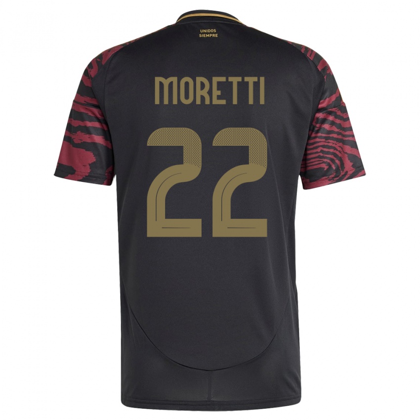 Niño Camiseta Perú Jair Moretti #22 Negro 2ª Equipación 24-26 La Camisa