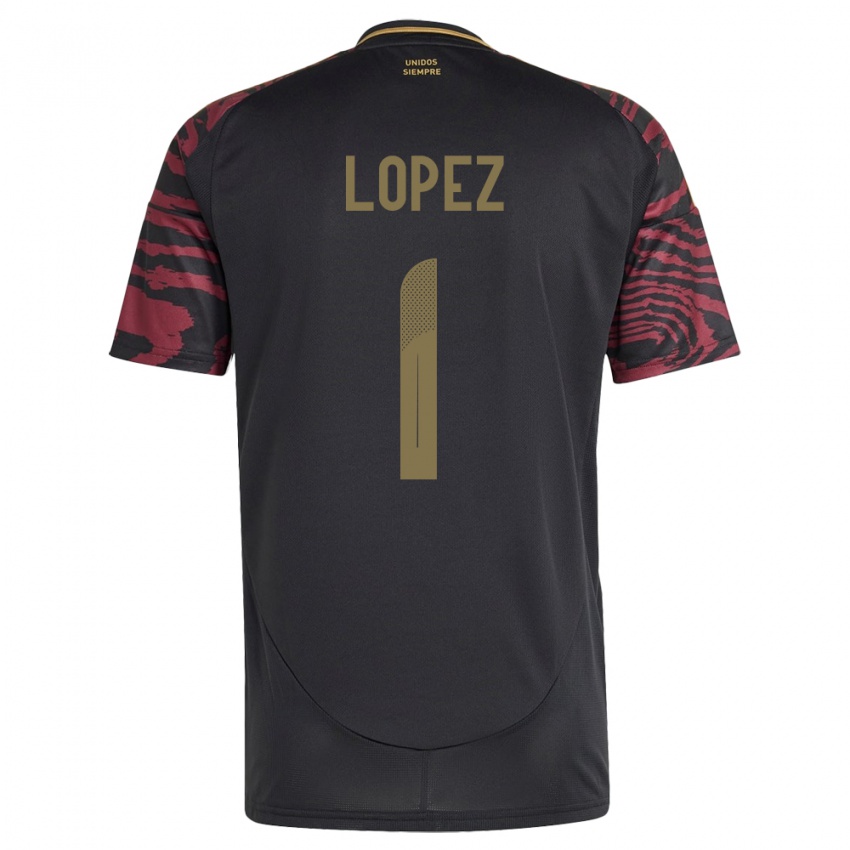 Niño Camiseta Perú Karla Lopez #1 Negro 2ª Equipación 24-26 La Camisa