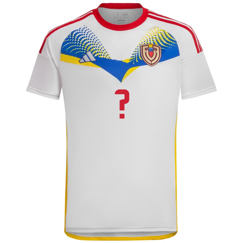 Niño Camiseta Venezuela Su Nombre #0 Blanco 2ª Equipación 24-26 La Camisa