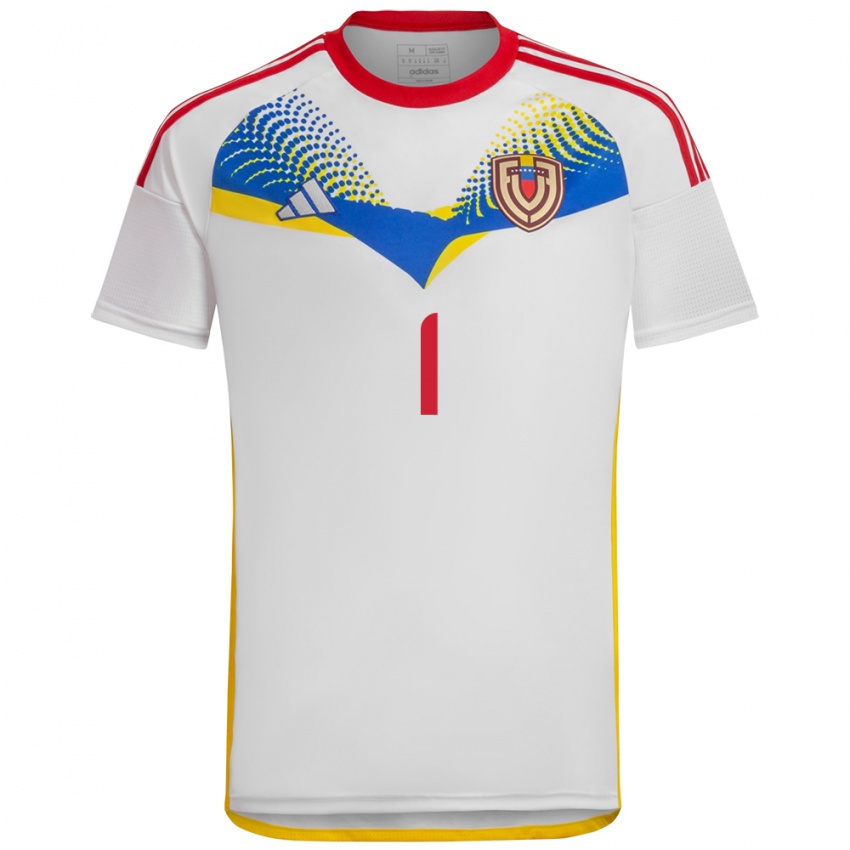 Niño Camiseta Venezuela Samuel Rodriguez #1 Blanco 2ª Equipación 24-26 La Camisa