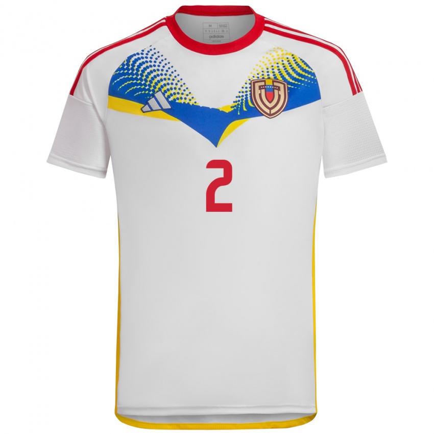 Niño Camiseta Venezuela Nahuel Ferraresi #2 Blanco 2ª Equipación 24-26 La Camisa