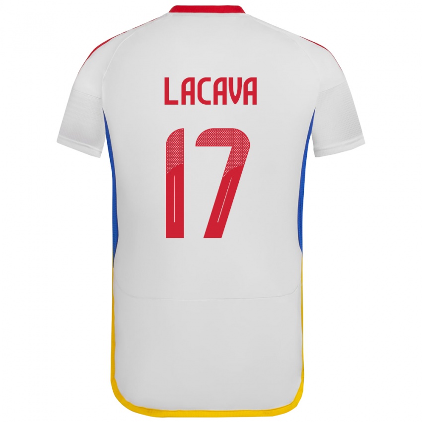 Niño Camiseta Venezuela Matías Lacava #17 Blanco 2ª Equipación 24-26 La Camisa