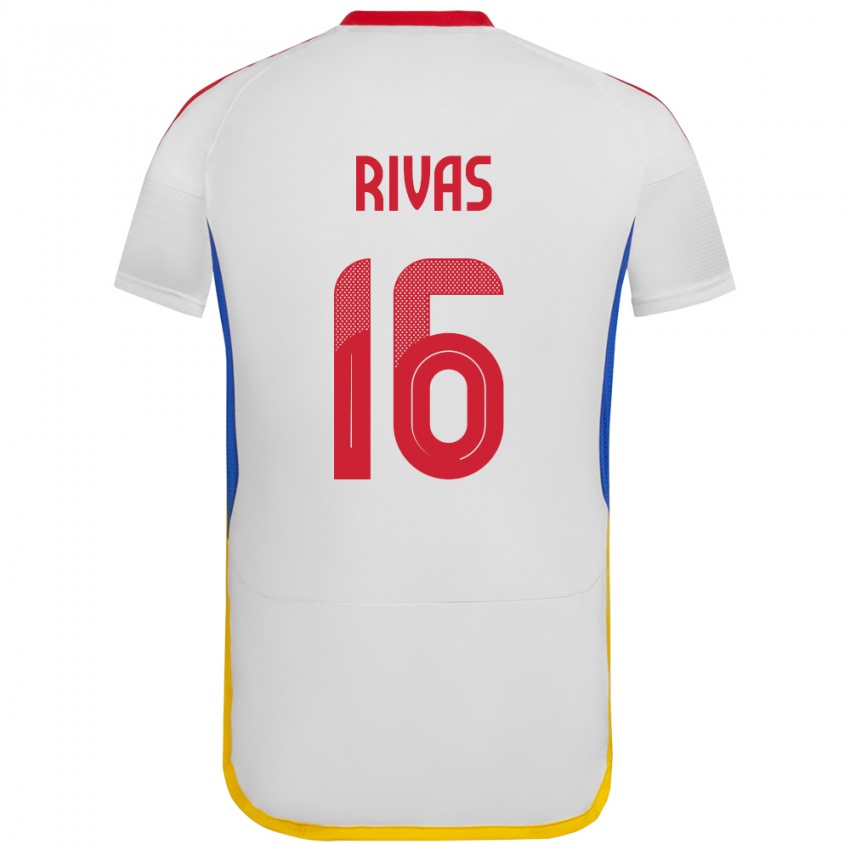 Niño Camiseta Venezuela Renne Rivas #16 Blanco 2ª Equipación 24-26 La Camisa