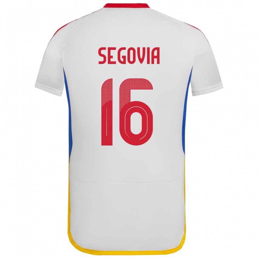 Niño Camiseta Venezuela Telasco Segovia #16 Blanco 2ª Equipación 24-26 La Camisa