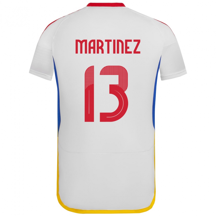 Niño Camiseta Venezuela José Martínez #13 Blanco 2ª Equipación 24-26 La Camisa