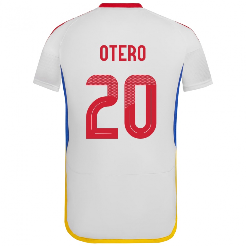 Niño Camiseta Venezuela Rómulo Otero #20 Blanco 2ª Equipación 24-26 La Camisa