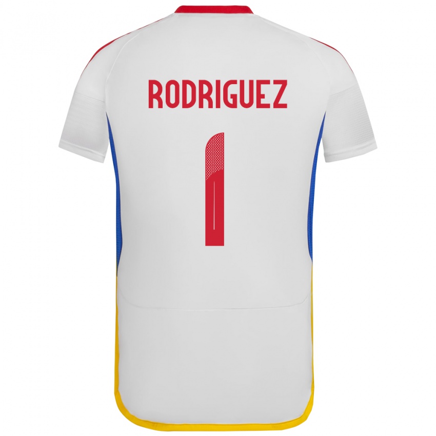 Niño Camiseta Venezuela Samuel Rodriguez #1 Blanco 2ª Equipación 24-26 La Camisa