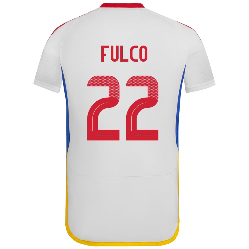 Niño Camiseta Venezuela Pedro Fulco #22 Blanco 2ª Equipación 24-26 La Camisa