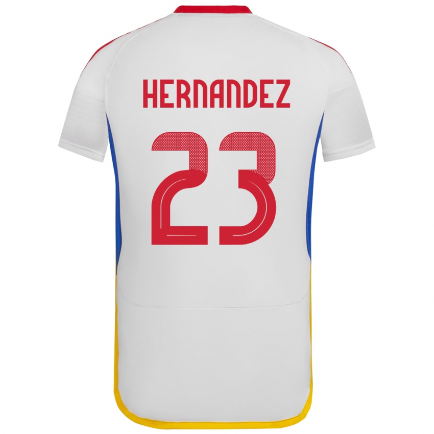 Niño Camiseta Venezuela Luifer Hernández #23 Blanco 2ª Equipación 24-26 La Camisa