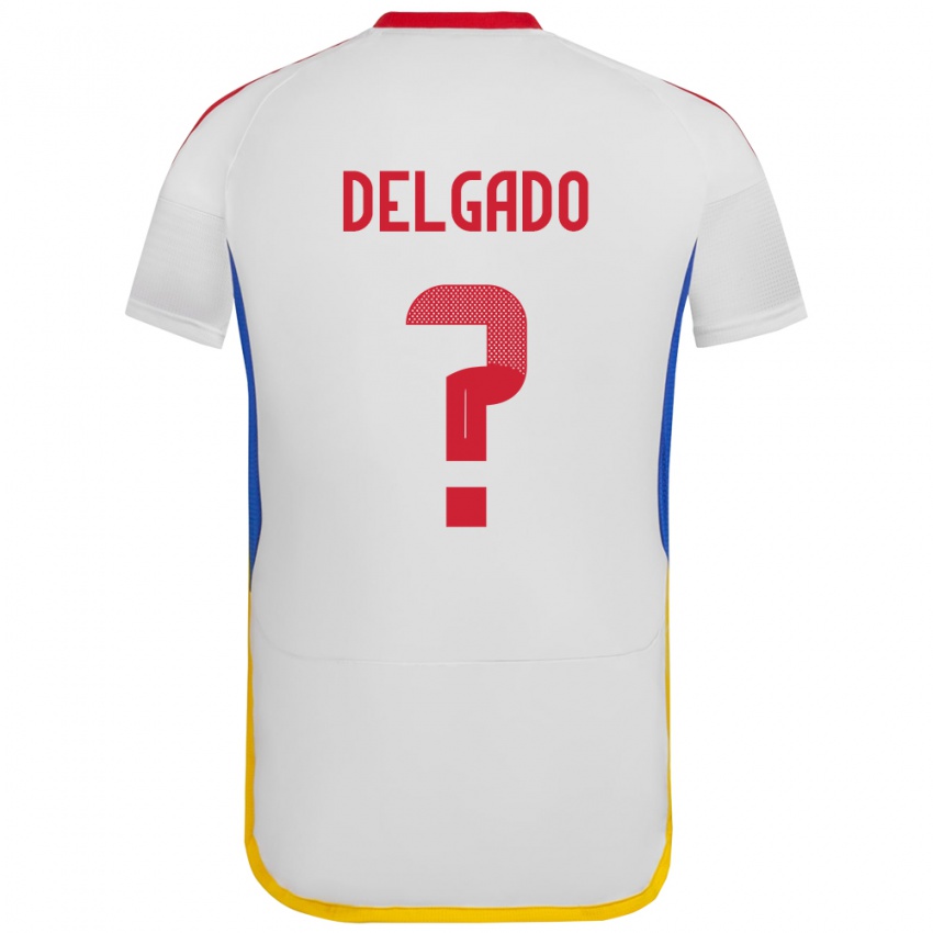 Niño Camiseta Venezuela Álex Delgado #0 Blanco 2ª Equipación 24-26 La Camisa