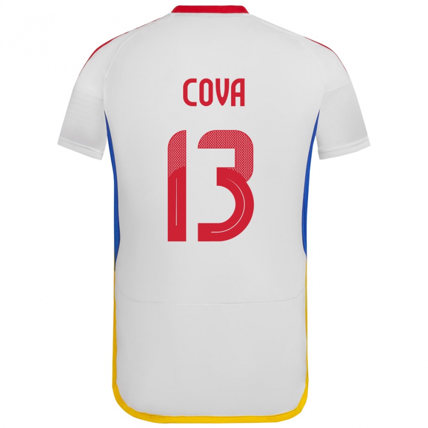 Niño Camiseta Venezuela Alejandro Cova #13 Blanco 2ª Equipación 24-26 La Camisa