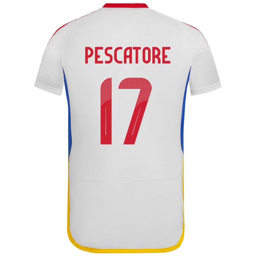 Niño Camiseta Venezuela Camila Pescatore #17 Blanco 2ª Equipación 24-26 La Camisa