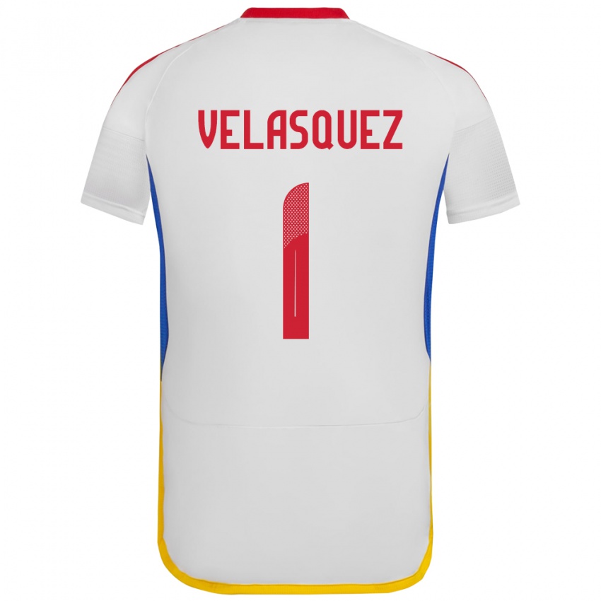 Niño Camiseta Venezuela Yessica Velásquez #1 Blanco 2ª Equipación 24-26 La Camisa