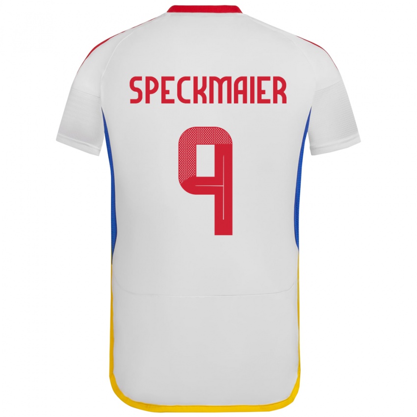 Niño Camiseta Venezuela Mariana Speckmaier #9 Blanco 2ª Equipación 24-26 La Camisa