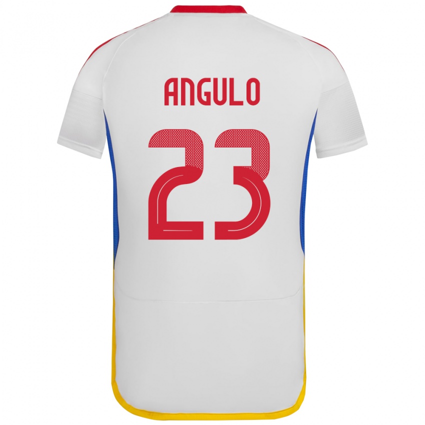 Niño Camiseta Venezuela Gabriela Angulo #23 Blanco 2ª Equipación 24-26 La Camisa