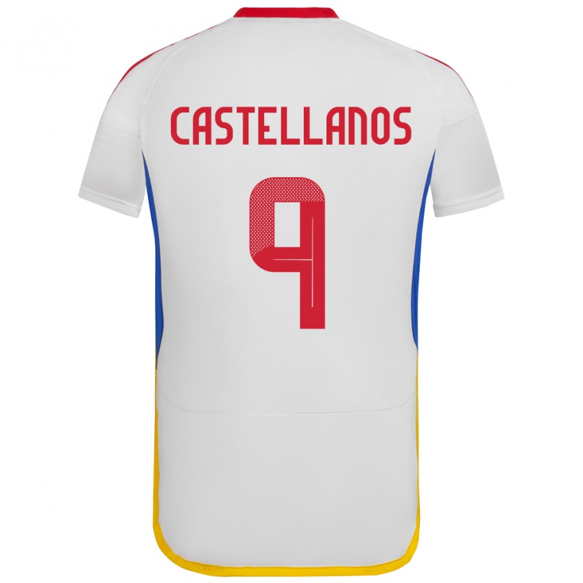 Niño Camiseta Venezuela Deyna Castellanos #9 Blanco 2ª Equipación 24-26 La Camisa