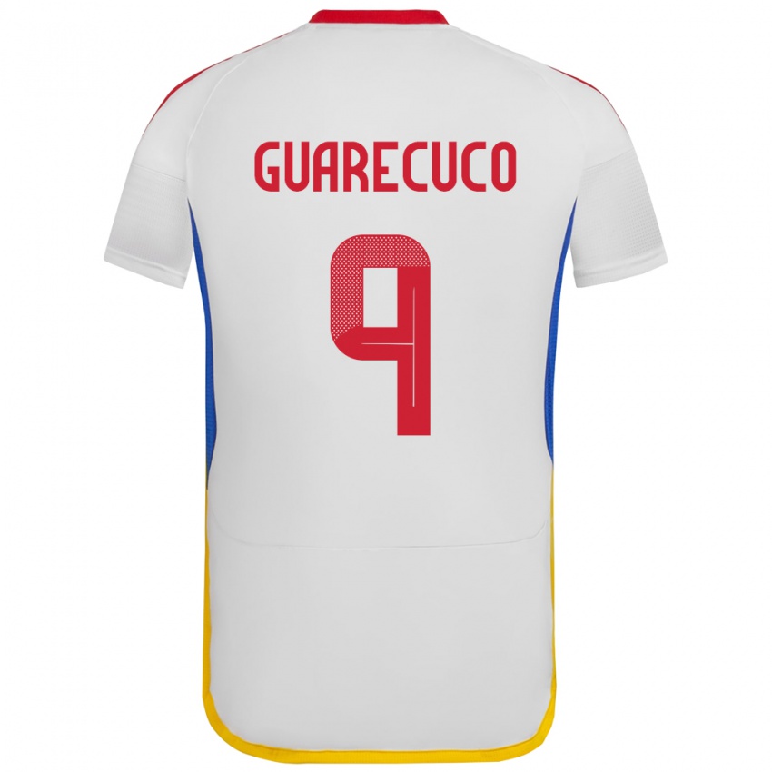 Niño Camiseta Venezuela Joemar Guarecuco #9 Blanco 2ª Equipación 24-26 La Camisa