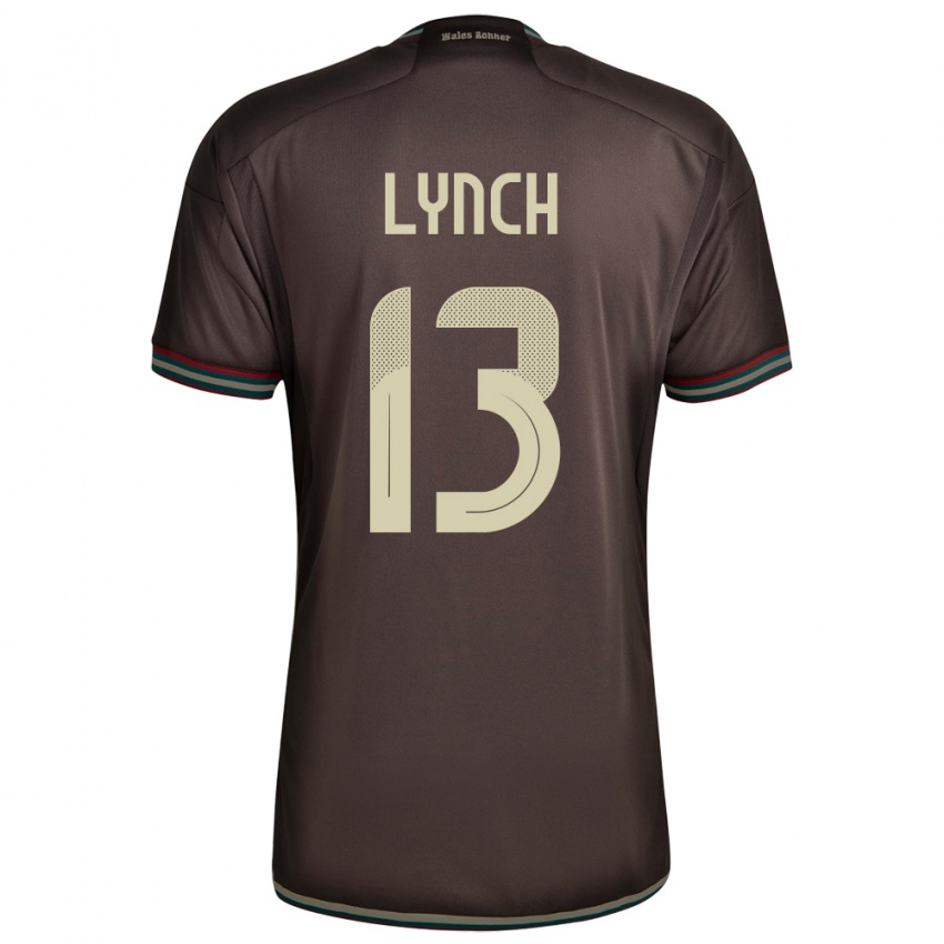 Niño Camiseta Jamaica Taywane Lynch #13 Marrón Noche 2ª Equipación 24-26 La Camisa