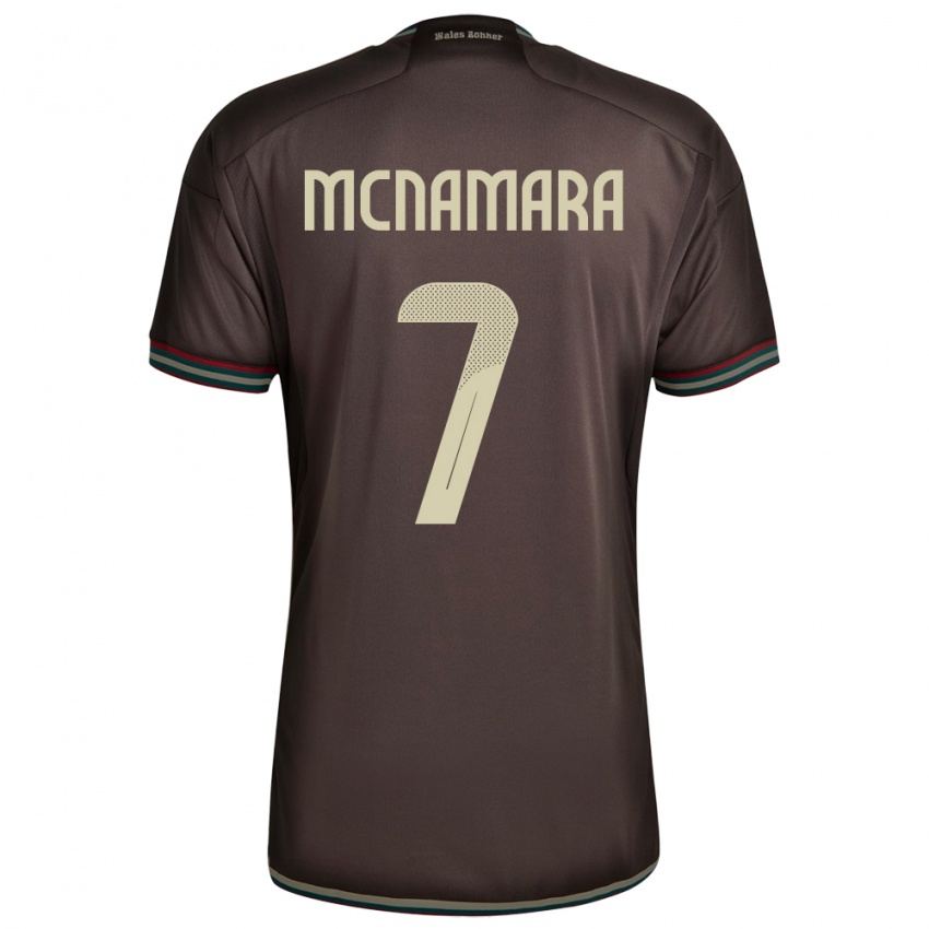 Niño Camiseta Jamaica Peyton Mcnamara #7 Marrón Noche 2ª Equipación 24-26 La Camisa