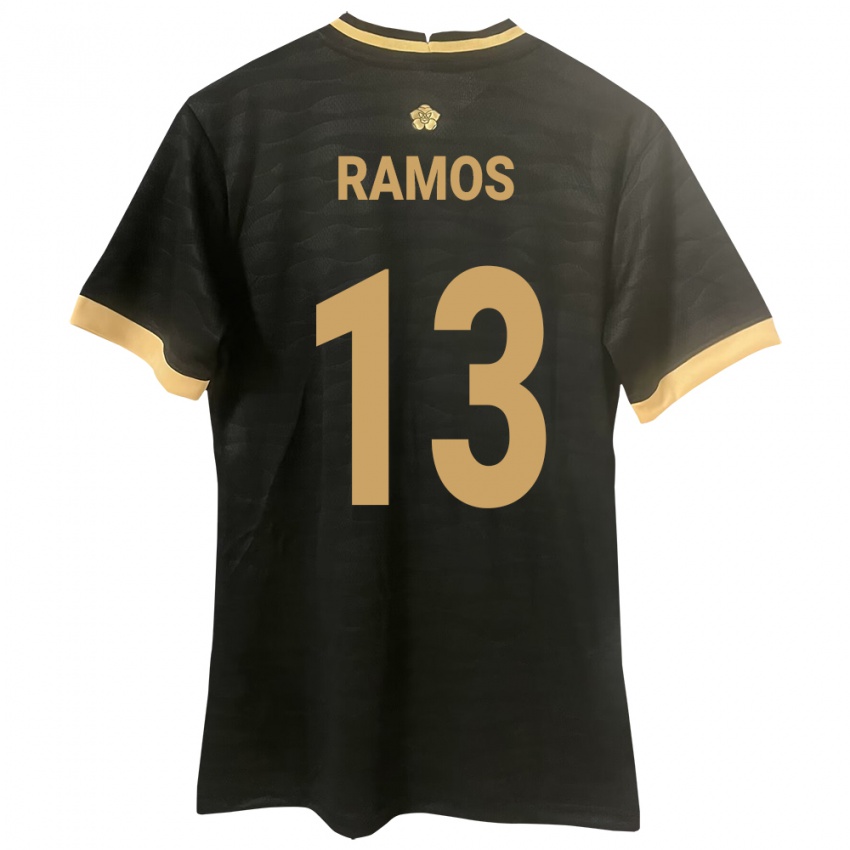 Niño Camiseta Panamá Jiovany Ramos #13 Negro 2ª Equipación 24-26 La Camisa