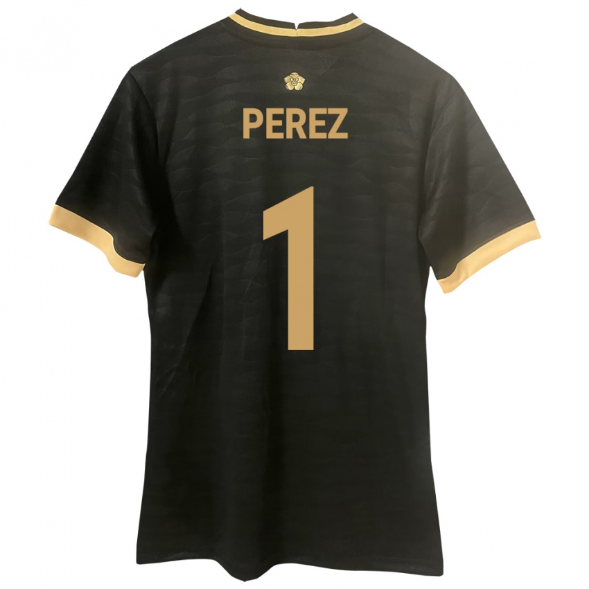 Niño Camiseta Panamá Miguel Pérez #1 Negro 2ª Equipación 24-26 La Camisa