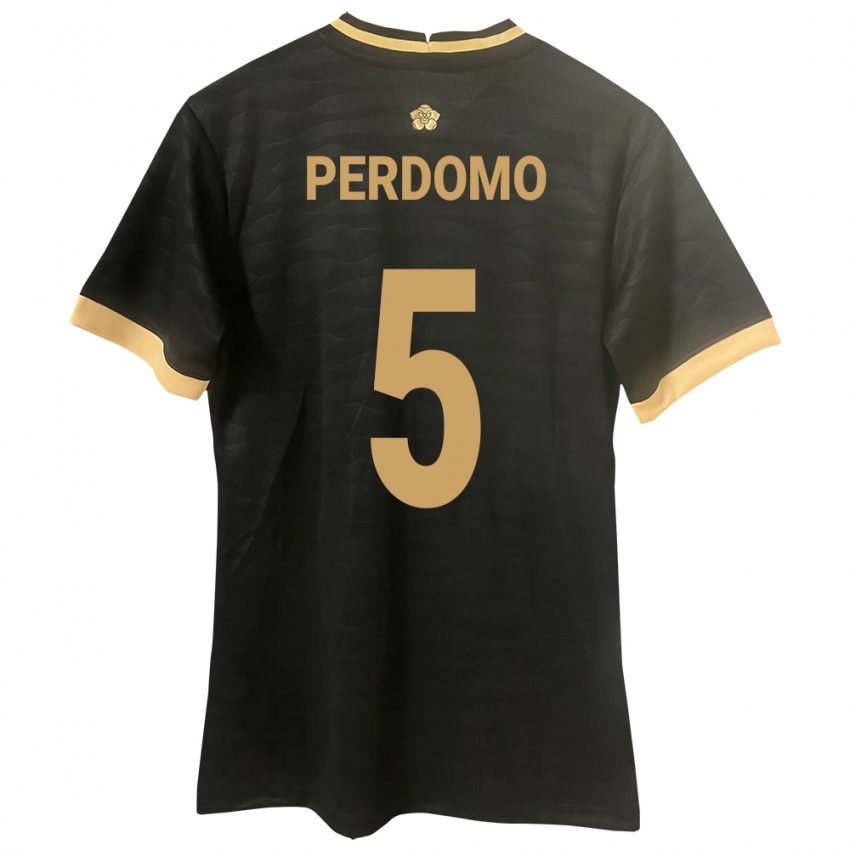 Niño Camiseta Panamá Reyniel Perdomo #5 Negro 2ª Equipación 24-26 La Camisa