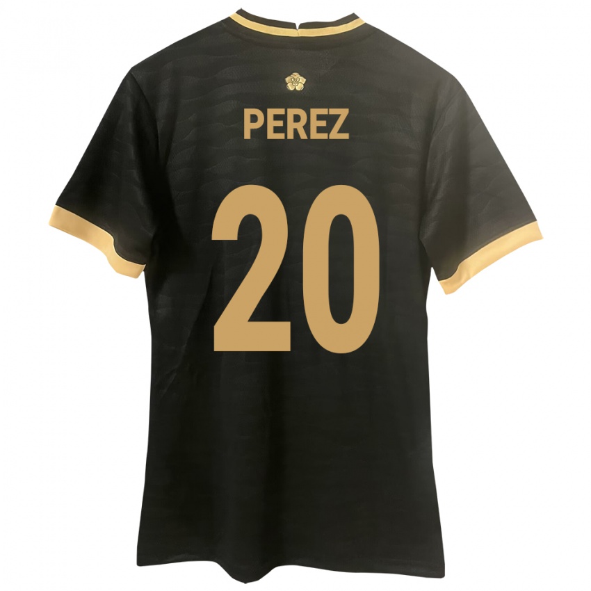 Niño Camiseta Panamá Blas Pérez #20 Negro 2ª Equipación 24-26 La Camisa