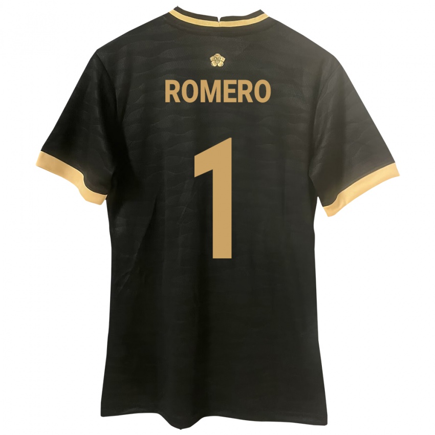 Niño Camiseta Panamá Manuel Romero #1 Negro 2ª Equipación 24-26 La Camisa