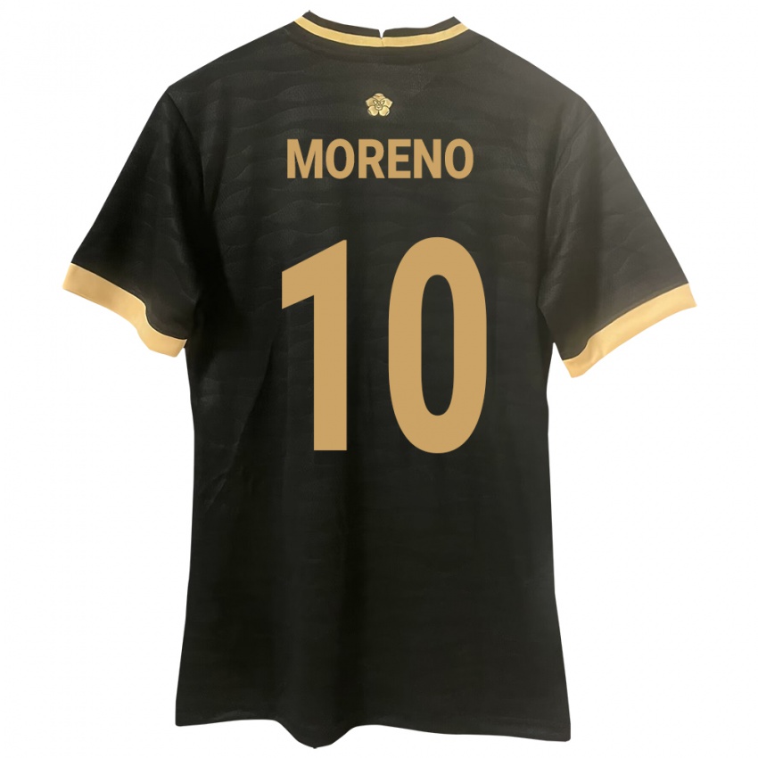 Niño Camiseta Panamá Éric Moreno #10 Negro 2ª Equipación 24-26 La Camisa